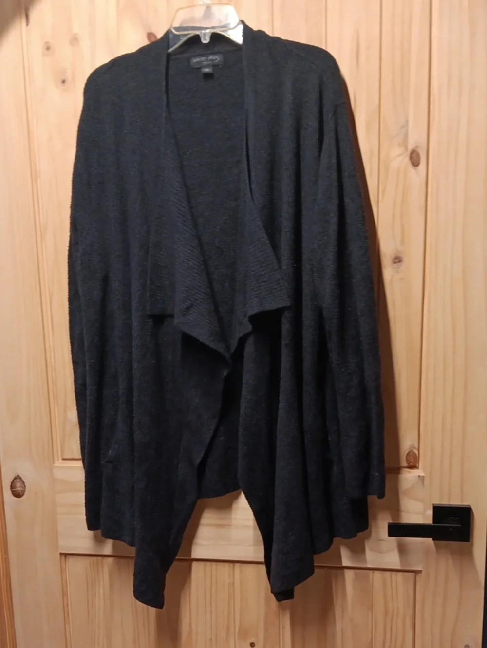 Barefoot Dreams Cozy Chic Lite, Knit Draped Cardigan with Wide-Leg Pants EUC
